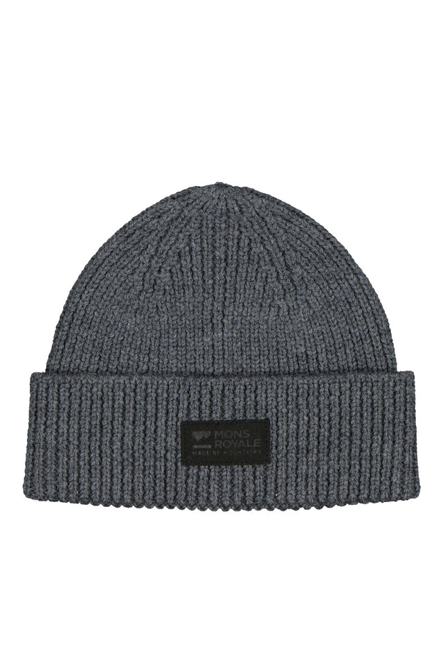 Fisherman's Beanie (Charcoal) - hue fra mons royale i merinould - unisex