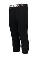 Cascade Merino Flex 200 3/4 Legging (Black) - Skiunderbukser halve lavet i merinould - fra Mons Royale - hos Snowdays.dk