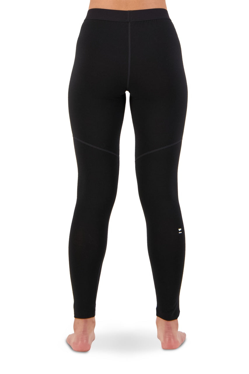 Cascade Merino Legging (Black) - Skiunderbukser til kvinder, lavet i merinould - Mons Royale - Snowdays.dk